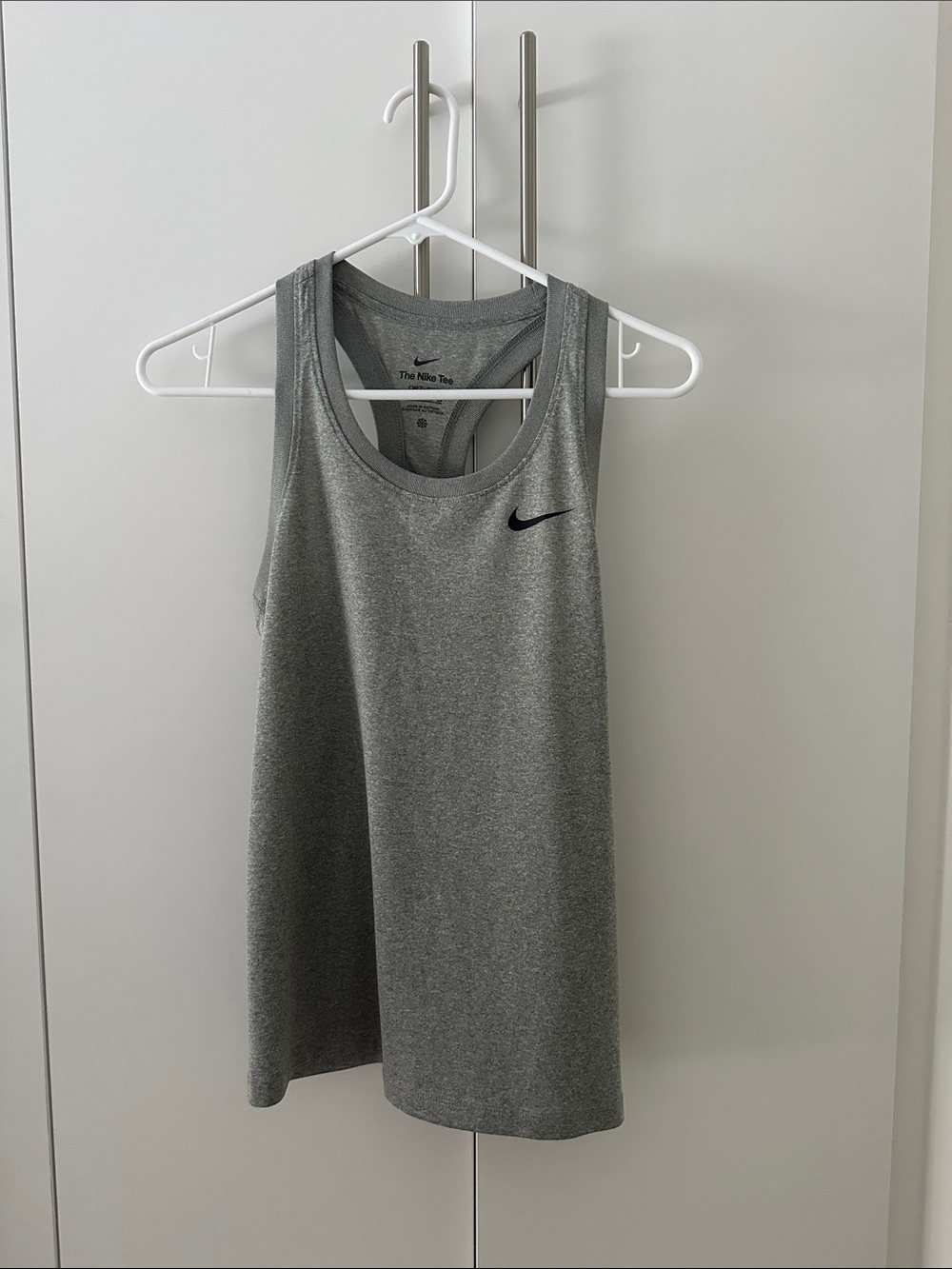 Nike Women's Gray Athletic Racerback Tank Top